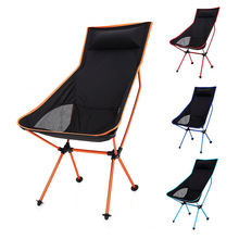 Ultralette sammenklappelig lejrstol strand letvægtsstol udendørs vandreture fiskeri sæde måne stol møbler