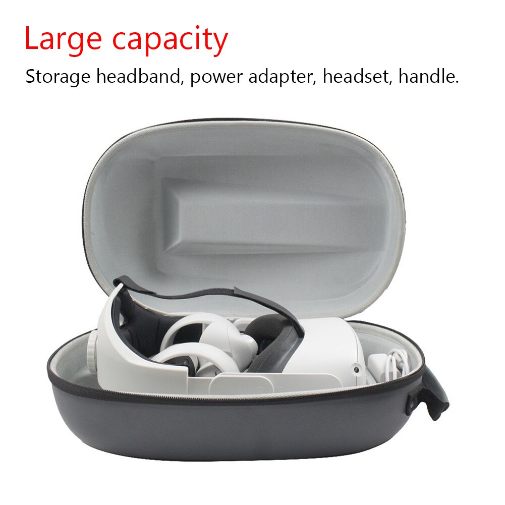 2in1 Head Strap Storage Box Protable Carrying Protective Storage Case with Gaming Headsets VR Accessories For Oculus Quest 2