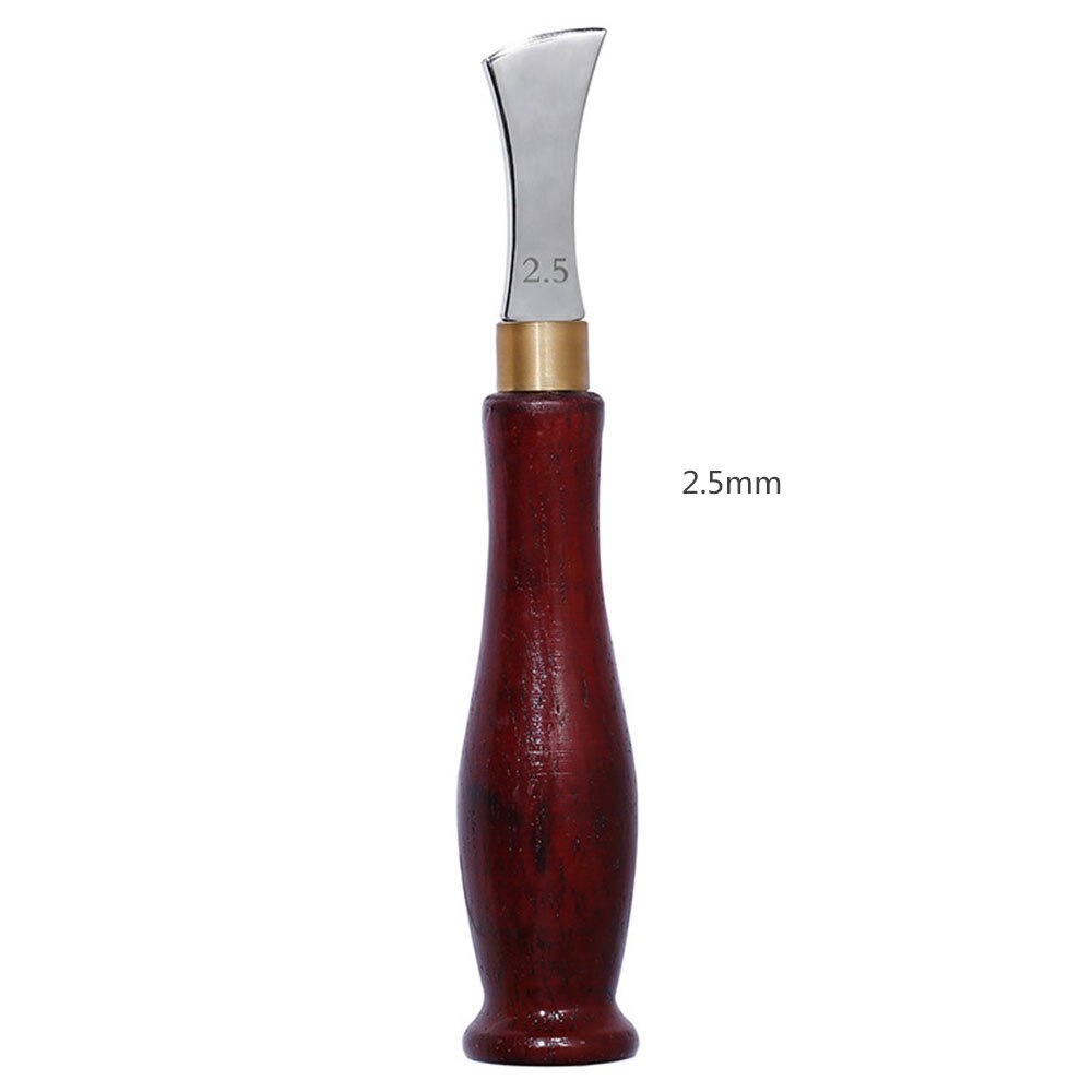 Lederen Boog Rand Sector Ondiepe Groef Randen 1.0-2.5mm Koud en Warm Druk Lijn Punch Inbedding Draad Lederen ambachtelijke Gereedschappen: 2.5mm