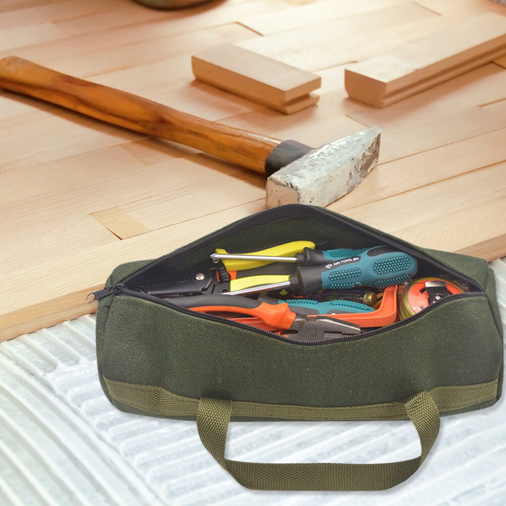 Multi-function Tool Kit Maintenance Bag Portable Large Thick Canvas Electrical Repair Tool Storage Organizer Bag