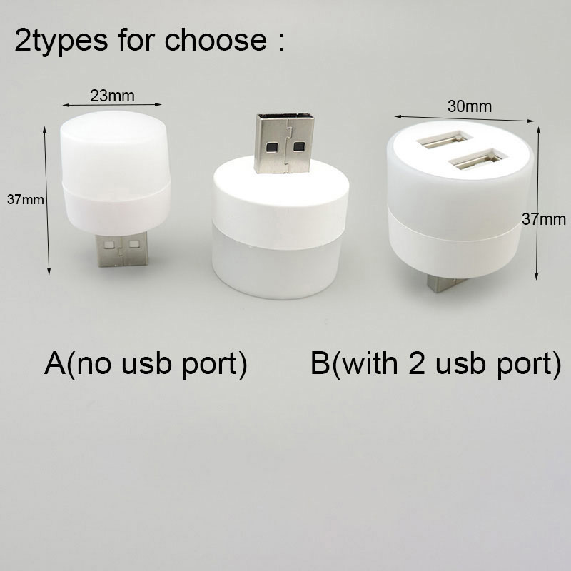 Prise USB LED livre lampe de lecture veilleuse puissance Mobile charge petite LED Protection des yeux lumière petite ampoule avec séparateur USB