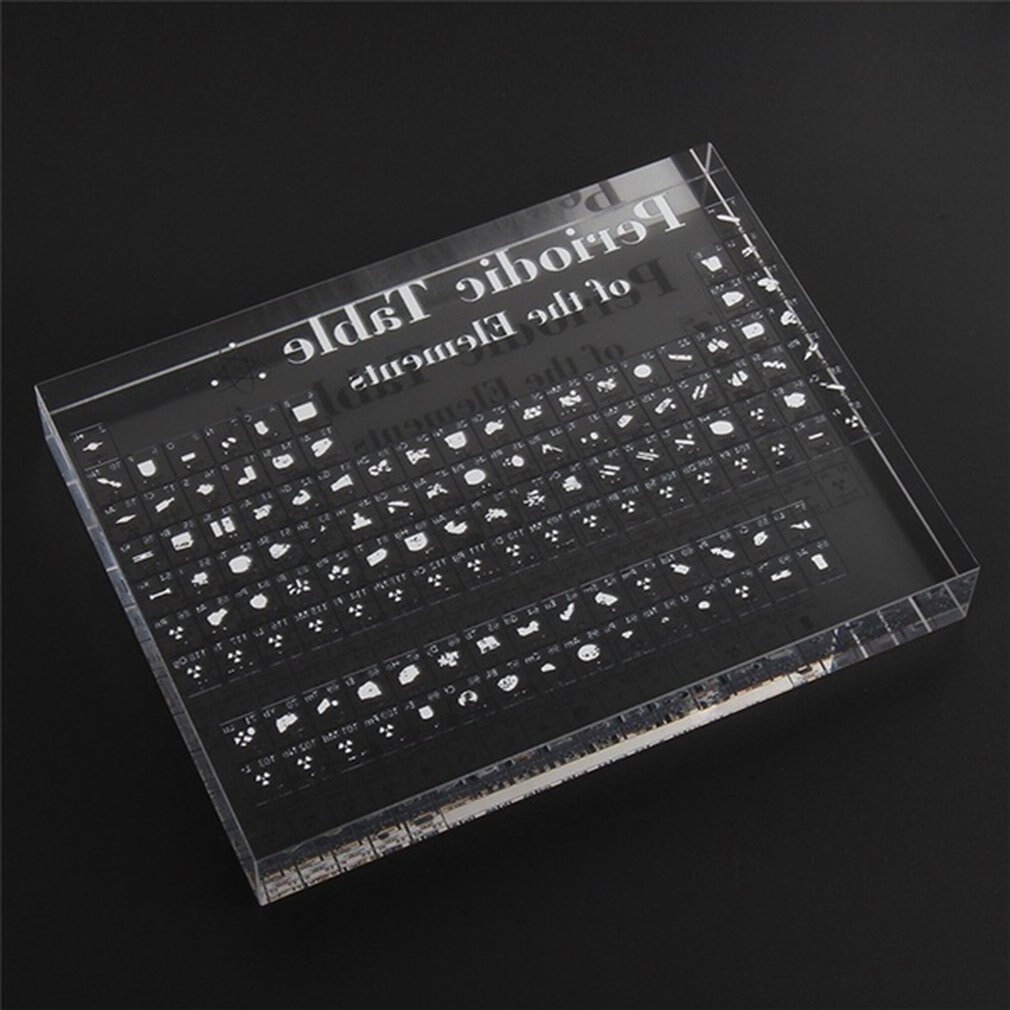 Periodic Table Display Board Desktop Chemical Element Display Plate Ornaments For Kids Teaching School Day Birthday