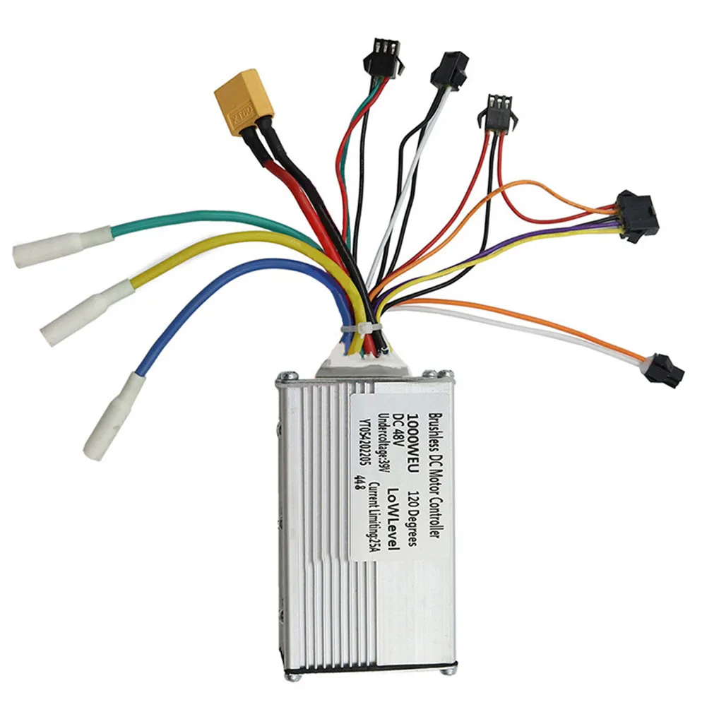 LCD Display Für Elektrische Roller Radfahren Handschuh LCD Display Controller 48V 25A Controller Thermische Überlast Schutz: YELLOW
