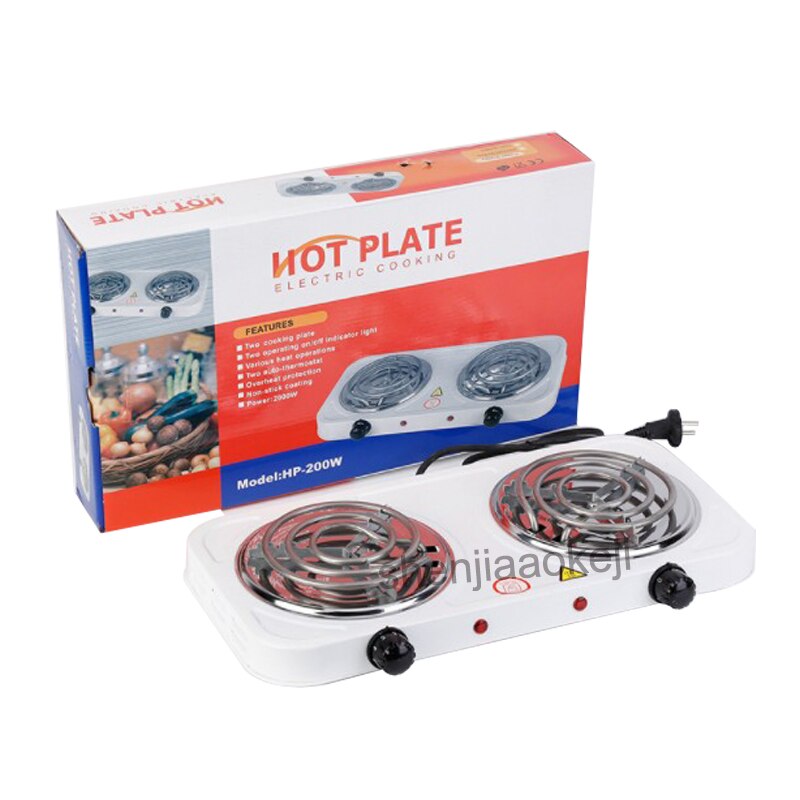 Household heating Stove Iron Burner Coffee Heater Double-head Non-radiative Electric Furnace kitchen Hotplates Cooker 1pc