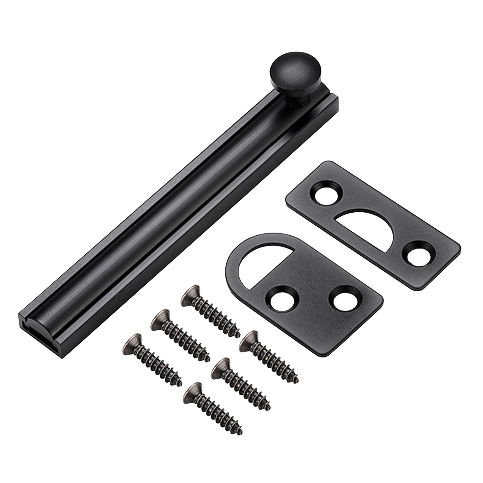 Home With Screws Windows Bathroom Security Barn Slide Bolt Hardware Concealed Easy Install Gate Anti Theft Brass Door Latch Lock
