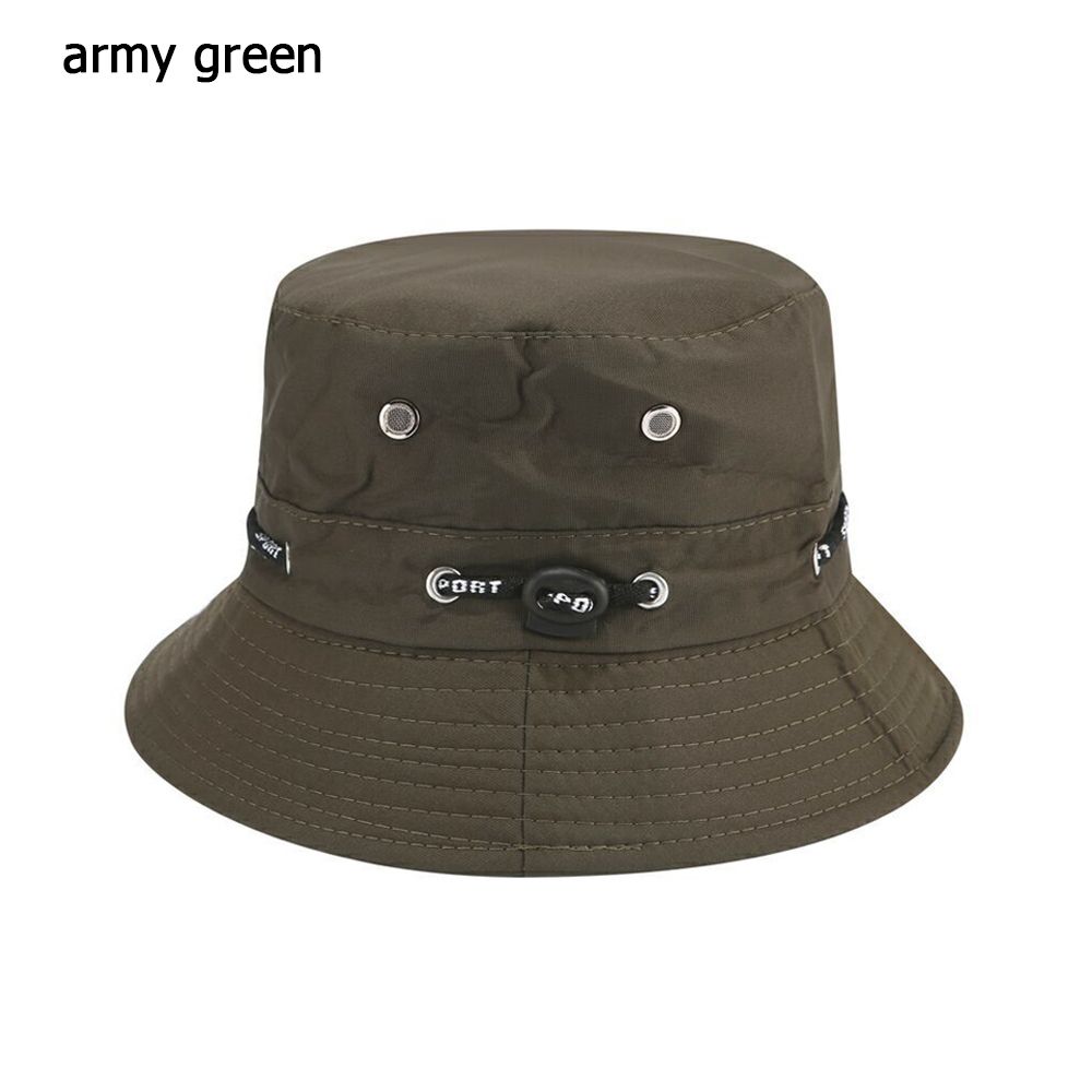 Cappello da pescatore pieghevole in cotone lavato retrò in Denim Unisex cappello da pescatore in cotone Casual estivo protezione solare all&#39;aperto cappello da sole moda cappello da spiaggia: Type2 army green