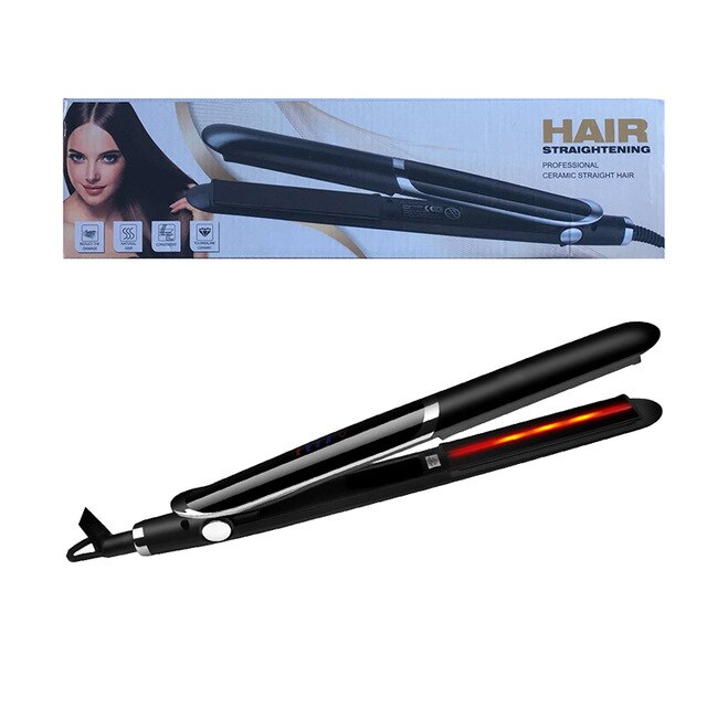 infrared hairdressing tools 2 in 1 infrared ceramic flat iron hair straightener curling iron ceramic hair styling: with box / AU