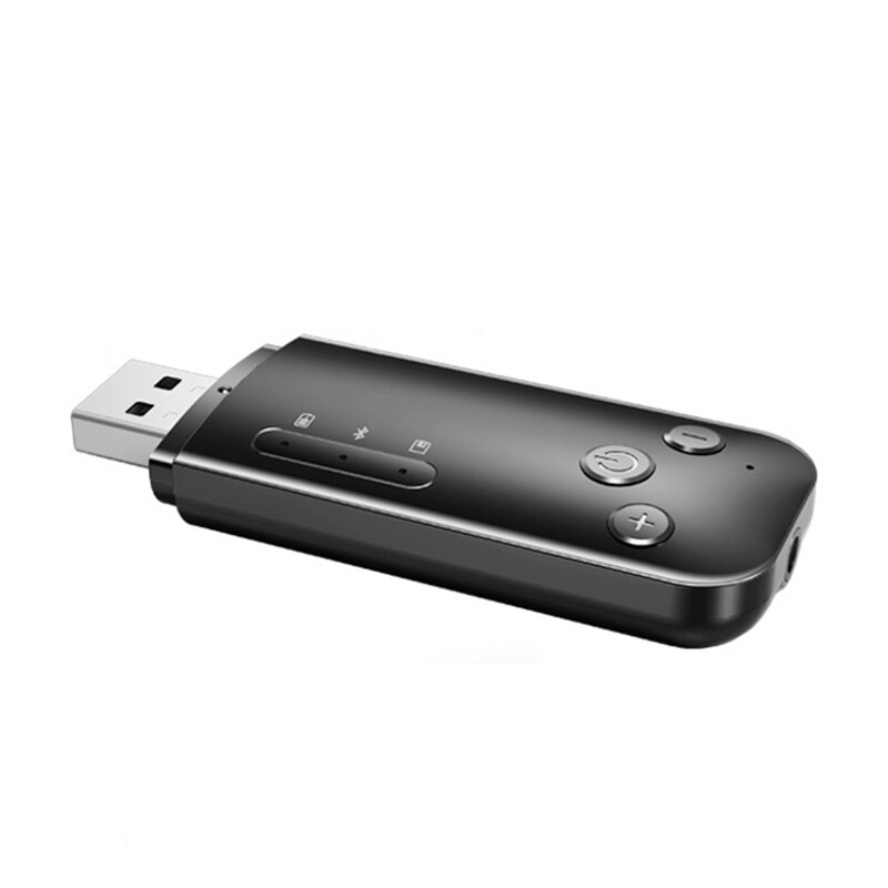 OPQ-USB Dual Output Bluetooth Adapter 5.0 Wireless Bluetooth 6-In-1 o Receiver Transmitter Suitable for Car Computer TV: Default Title