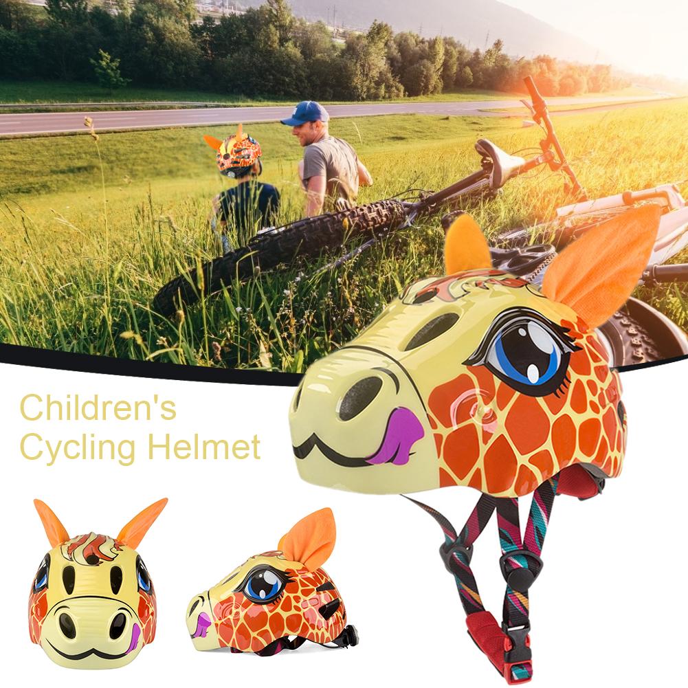 Adjustable Kids Bike Helmet Boys Girls Outdoor Sport Cycling With Rear Adjustable Light Helmet Children Safety Helmet