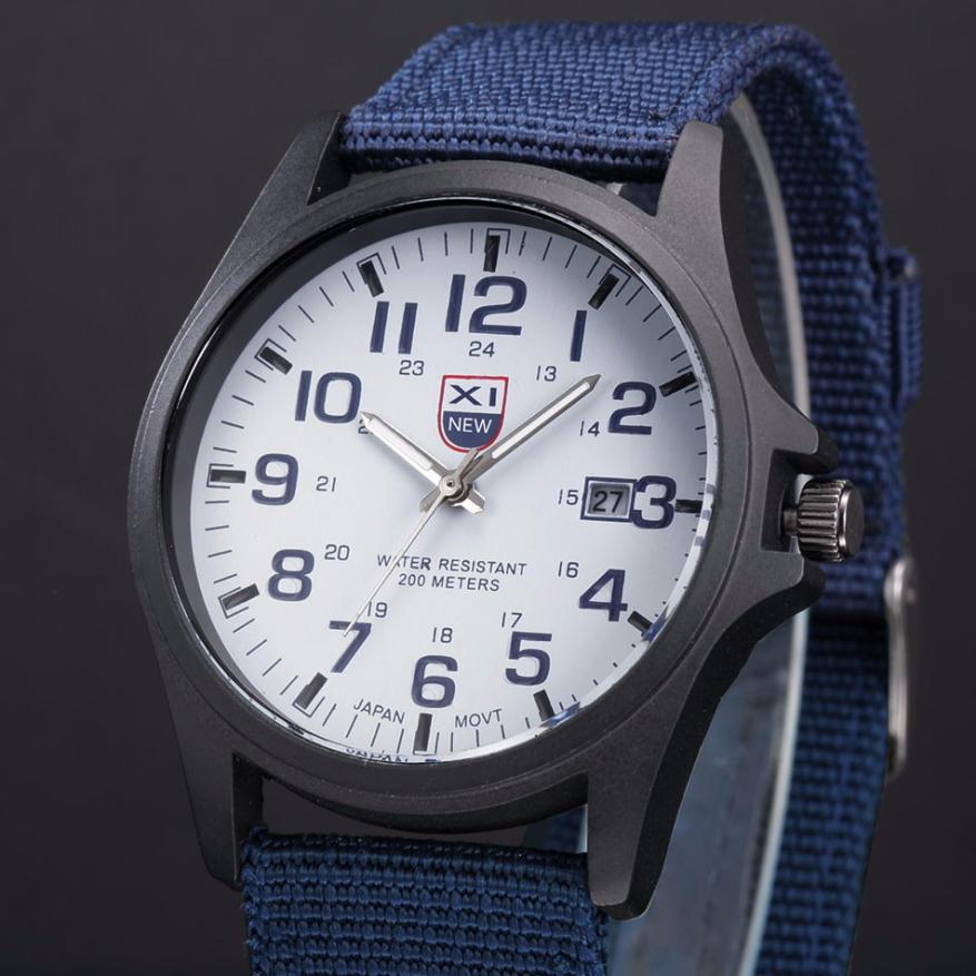 Nylon reim stil kvarts herreklokke topp merke klokker casual armbåndsur relojes relogio masculino
