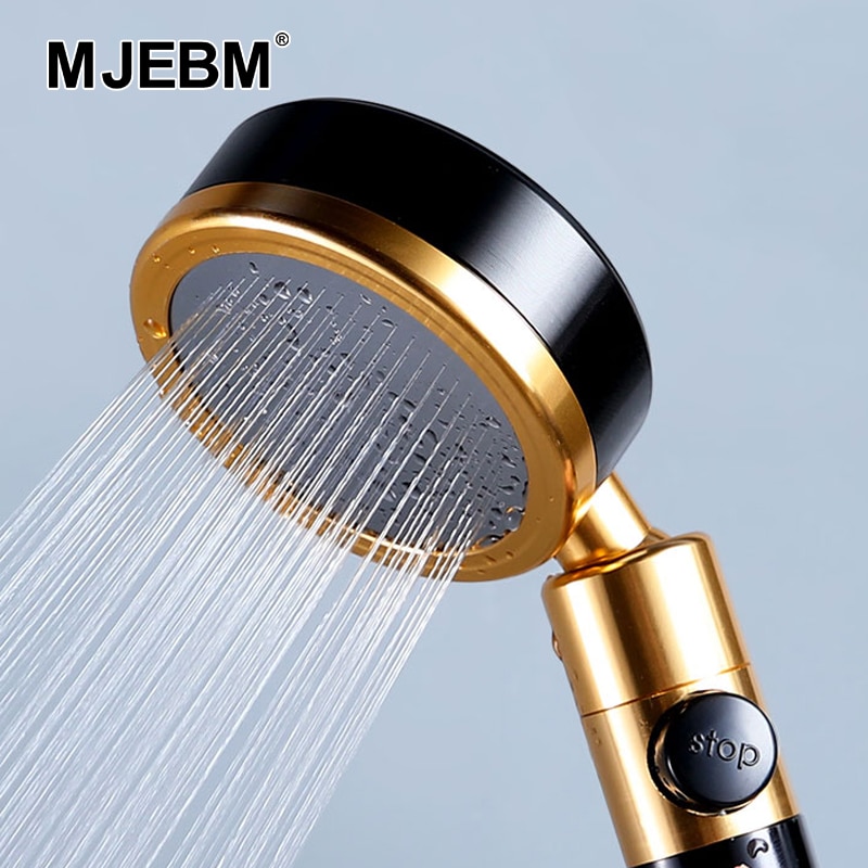 Cabezal de ducha de lluvia de alta presión para baño, boquilla manual de pulverización de aluminio con ahorro de agua de 300 orificios