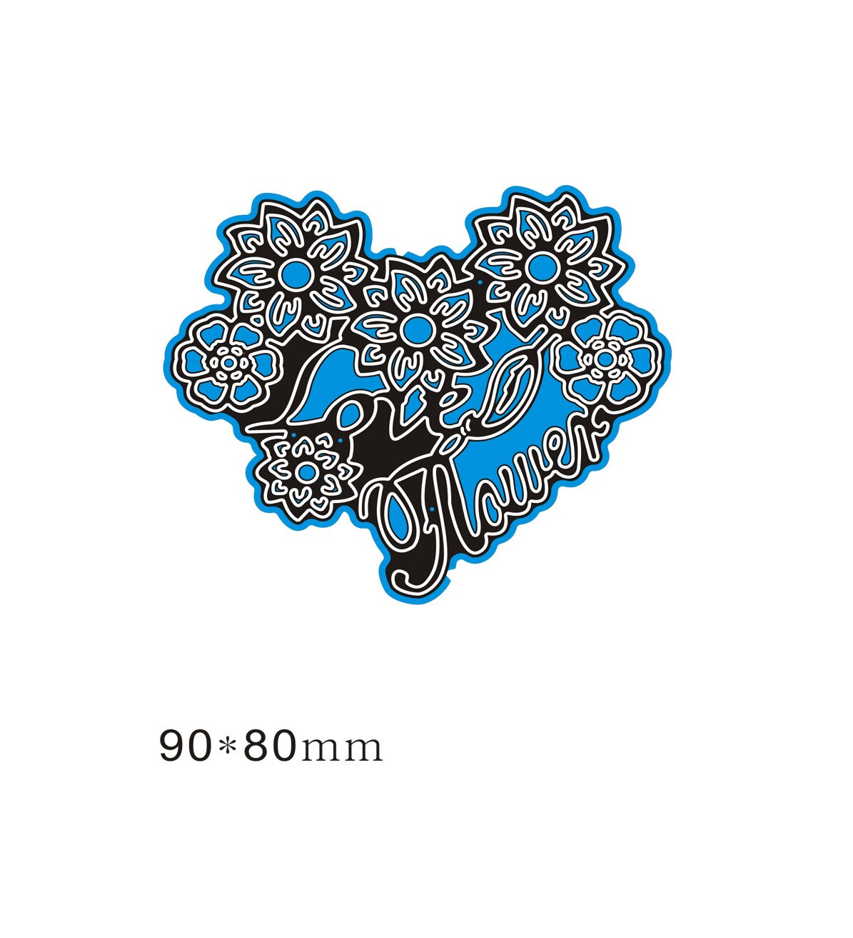 Heart Flower Leaf Metal Cutting Dies – Scrapbook Craft Mould – Carbon Steel