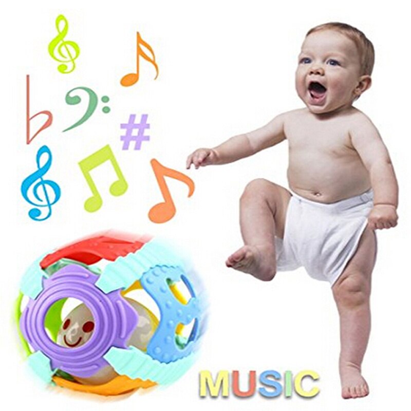 Fun Little Loud Bell Bal Baby Bal Speelgoed Rammelaars Ontwikkelen Baby Intelligence Baby Activiteit Grijpen Speelgoed Hand Bell Rammelaar