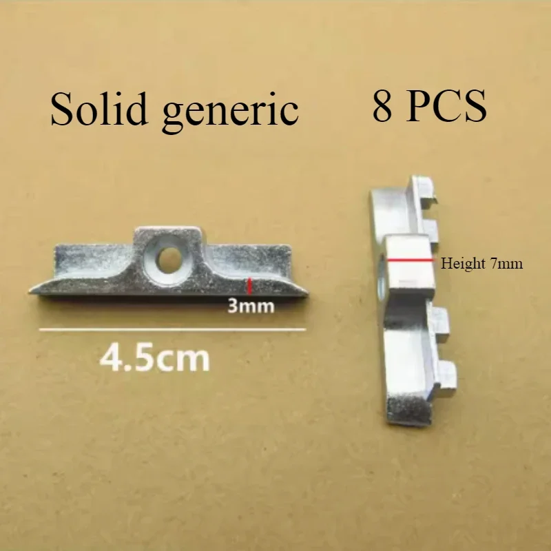 1 st fönsterlås av plaststål, svängstångslåsblock, spänne för dörr och fönsterbeslag: Silver-