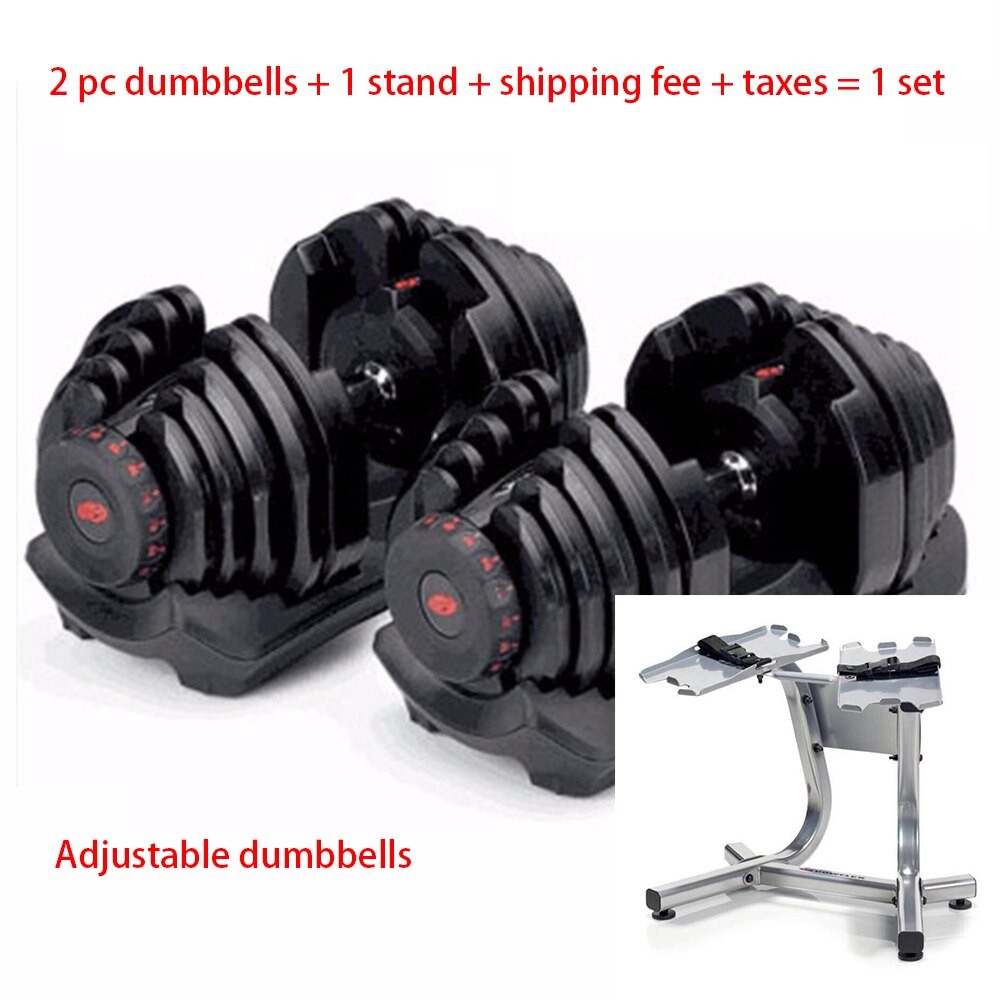 Discount Price For France 2 Pieces 40kg Dumbbells And 1 Stand Seller Pay The Taxes Adjustable 90LBS Dumbbell Set