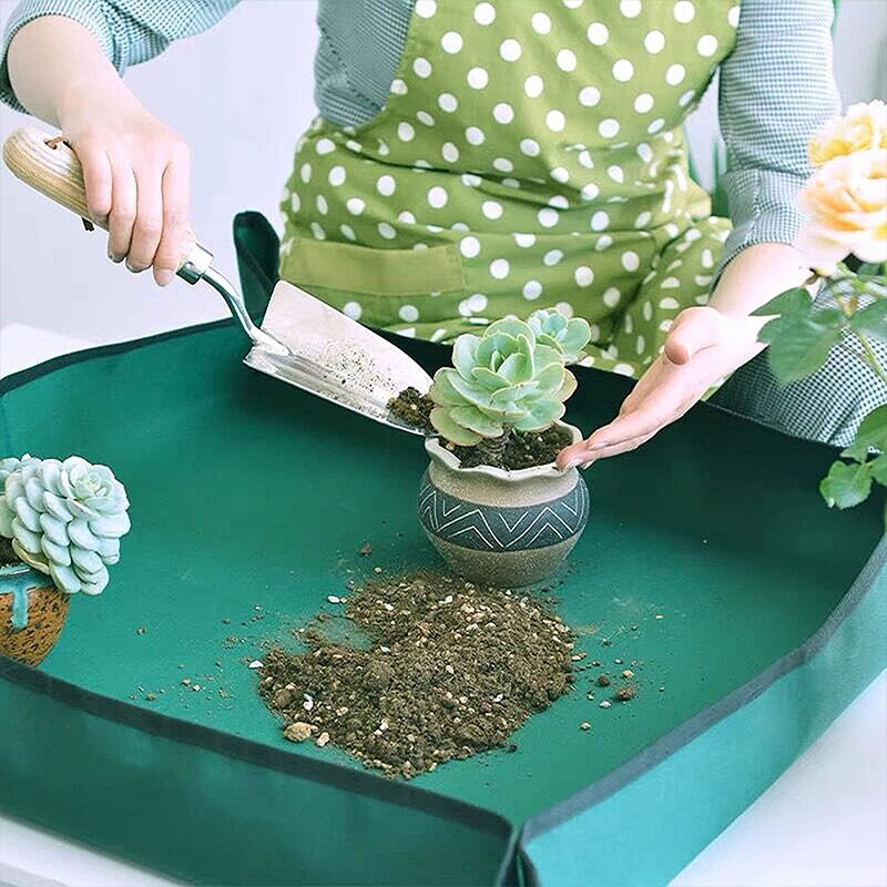 Foldable Planting Mat Indoor Repotting Mats Waterproof Plant Gardening Soil Changing Mat Reusable Garden Transplanting Pad