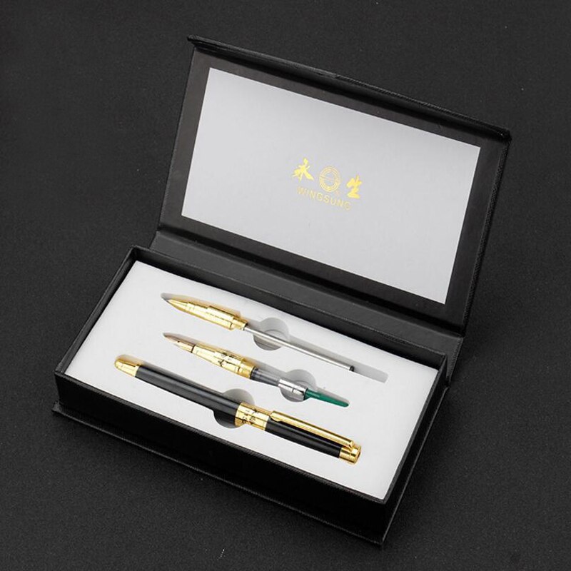 Merk yong sheng metalen vulpen doos verpakking business executive snel schrijvende inktpen 1132