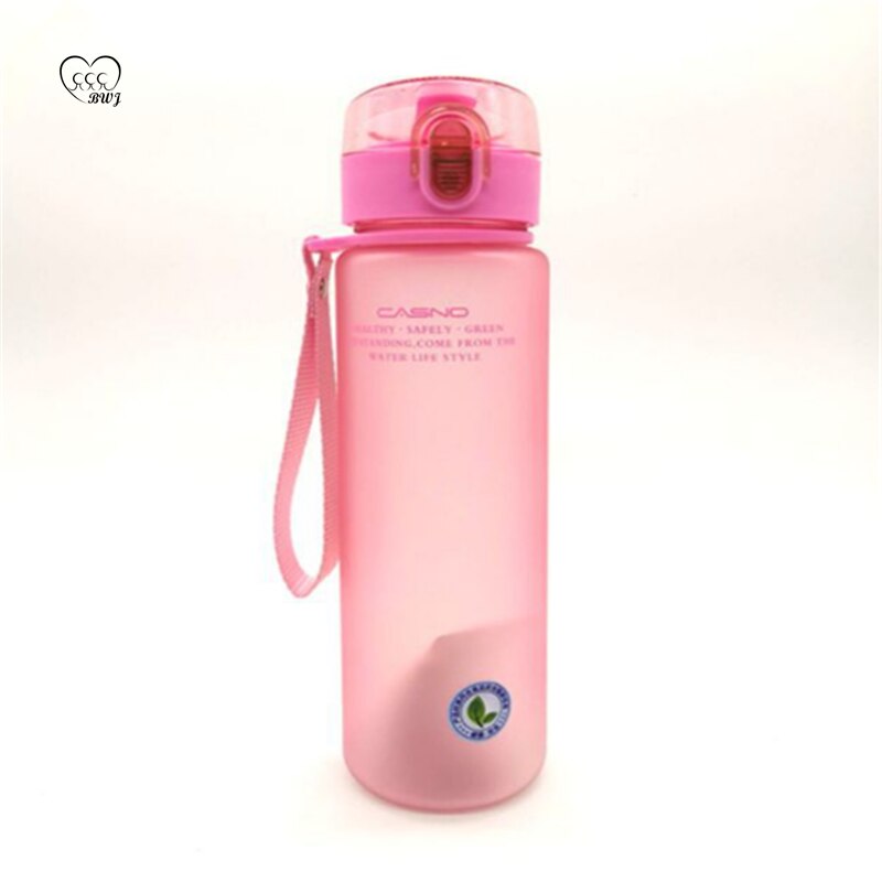 560ml sportwaterflessen vierkant anti-lek mat waterfles keukenaccessoires fles voor water shaker koffiemok .9z