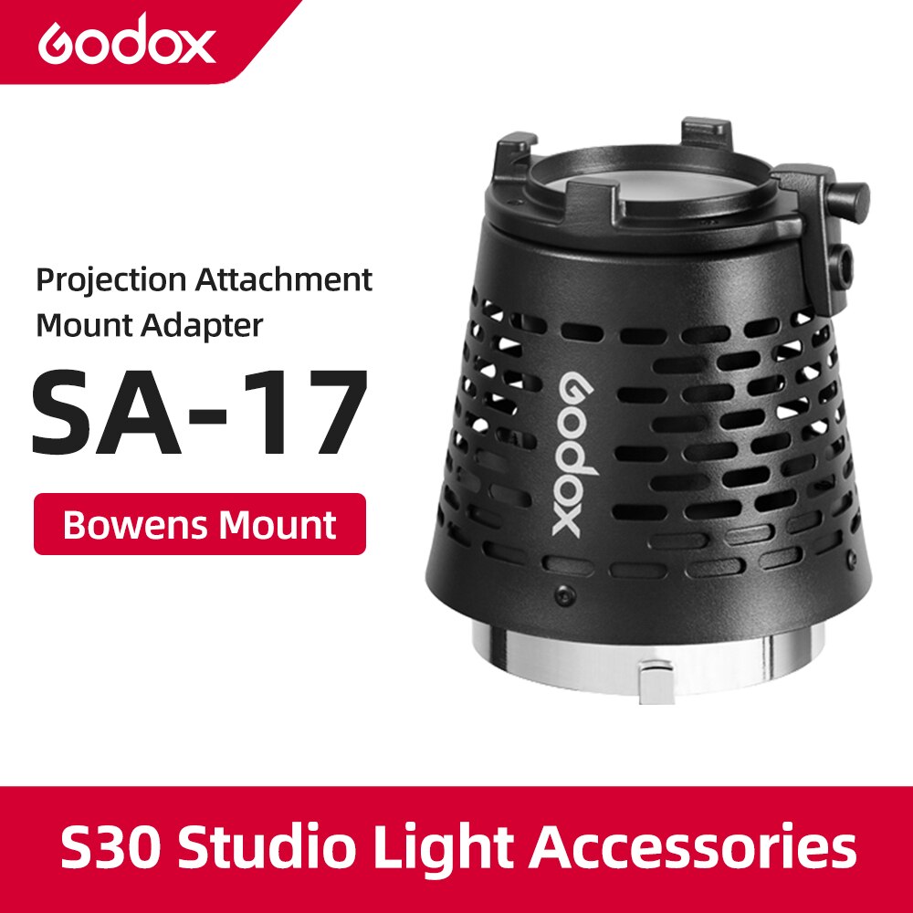 Godox SA-17 Snoot Adapter für Godox SA-P Projektor zu Bowens Berg S30 VL150 SL-150W SL-200W VL200 VL300 LED Kontinuierliche Licht