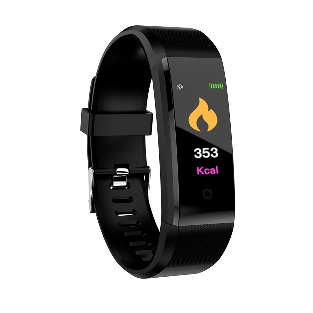 Pulsera inteligente deportiva resistente al agua IP67, con pantalla TFT de 0,96 pulgadas, control del ritmo cardíaco y de la presión arterial, para Fitness y calorías