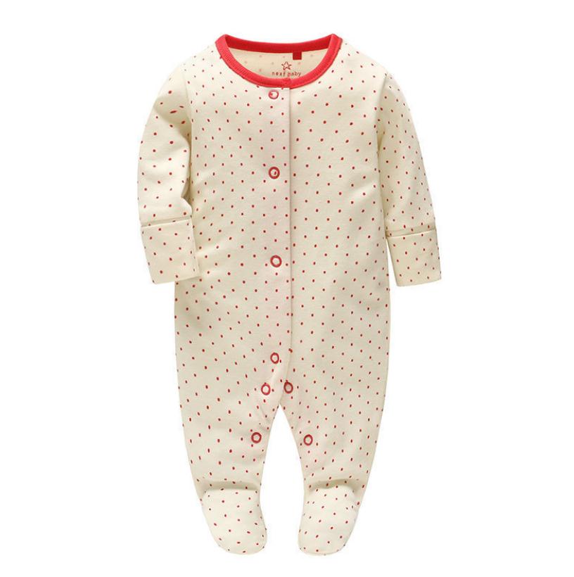 0-3m tøj til nyfødte babyfodbolde babykostumer jumpsuit pandebånd blonder bomuld baby drenge pige tøj ét stykke bebe roupa: Gul prik nyfødt