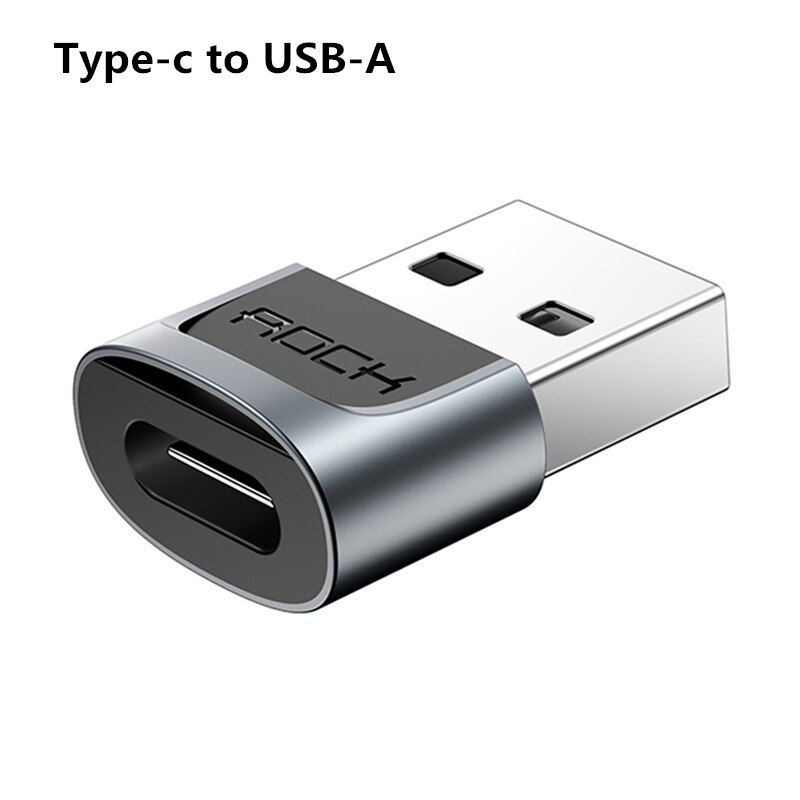 Rock Type C Bliksem Adapter Type C Naar Usb 3.1 Otg Converter Type-C Schakelaar Voor Lightning Naar micro Famale Data Adapter Otg: Type-c to USB-A