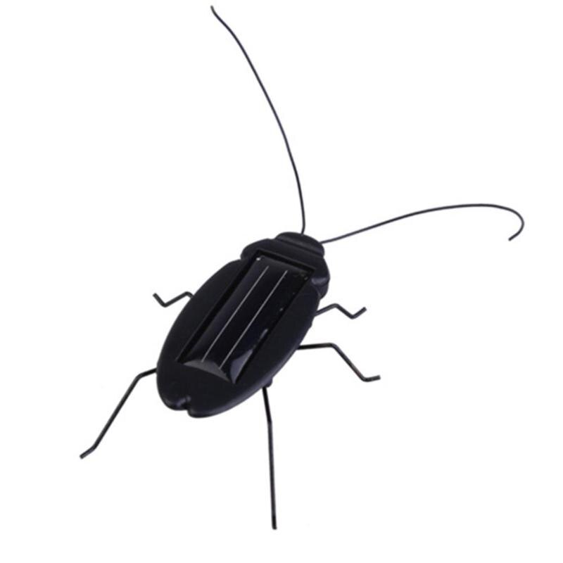 1Pc Solar Power Energy Insect Cockroach Cricket Solar Novelty Funny Baby Kids Toys No Batteries Required High Simulation Toys: D