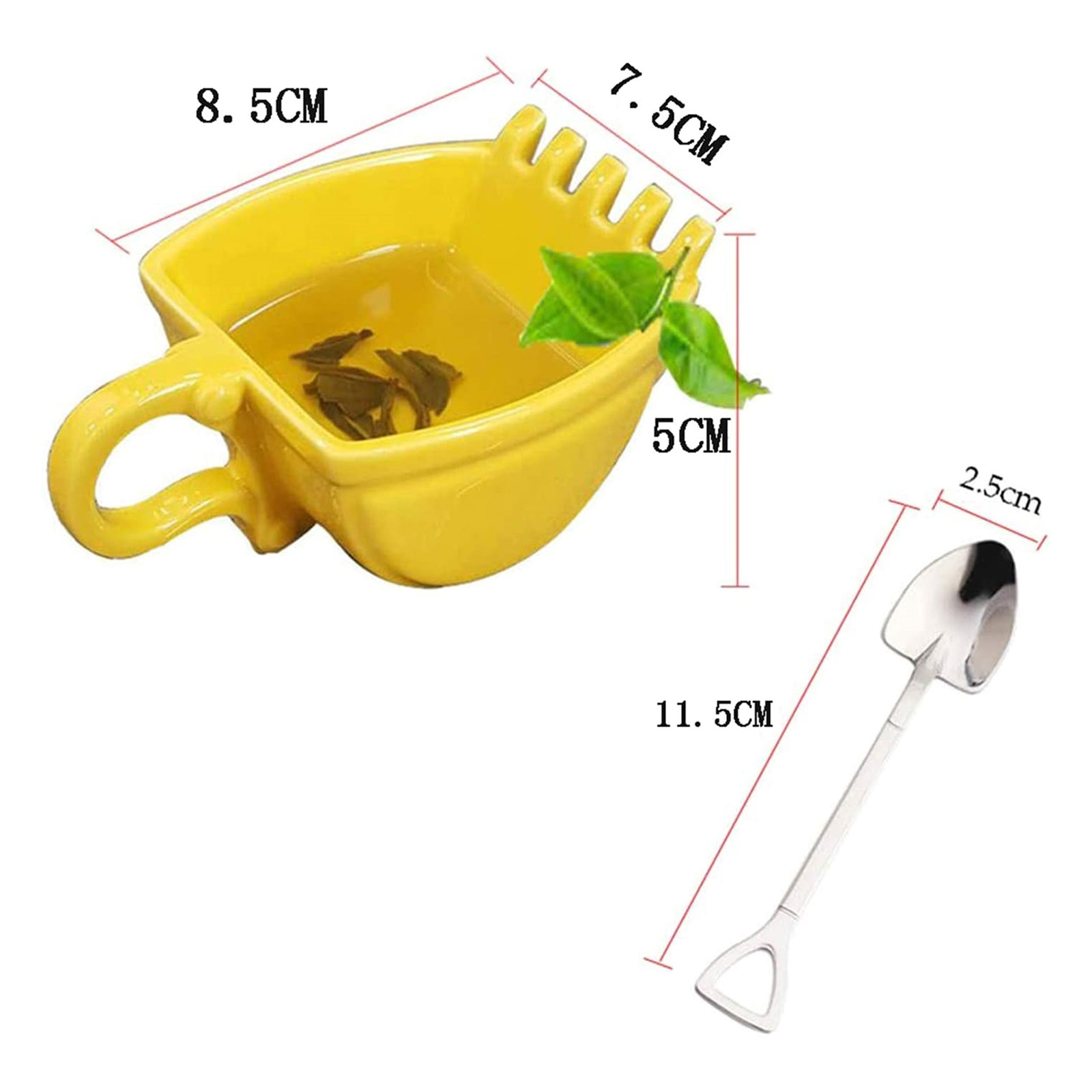 Coffee Cup Excavator Shape Single Handle Plastic Bucket Cup Cake Cup Household Kitchenware Coffee Cups