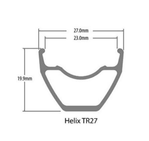 Sunringle sun rim helix TR27 26 27,5 29er pulgadas montaña sin cámara am fr aros