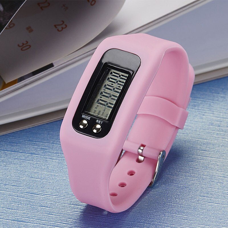 Digitale lcd stappenteller hardlopen stappen loopafstand calorieënteller sporthorloge armband fou 99
