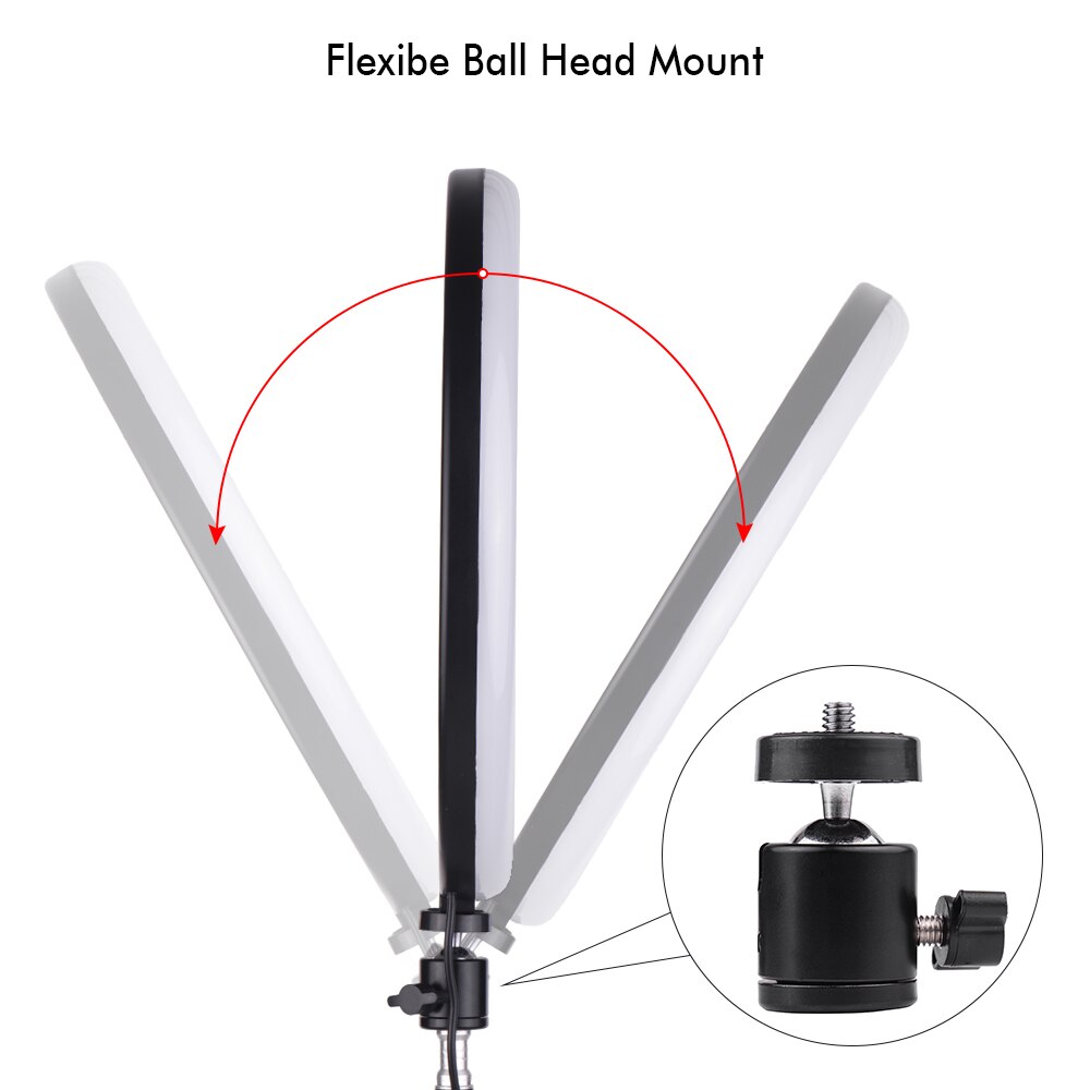 2700-5500K Dimmable Ring Light 30 cm/12 pulgadas fotografía exterior LED Selfie Ring luz con soporte de teléfono para Video Live Studio