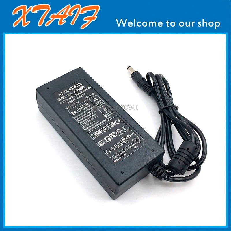 12 V 5A AC LCD Voeding Adapter Cord Oplader voor LCD Monitor 5.5*2.5mm (Compatibel 5.5mm x 2.1mm)