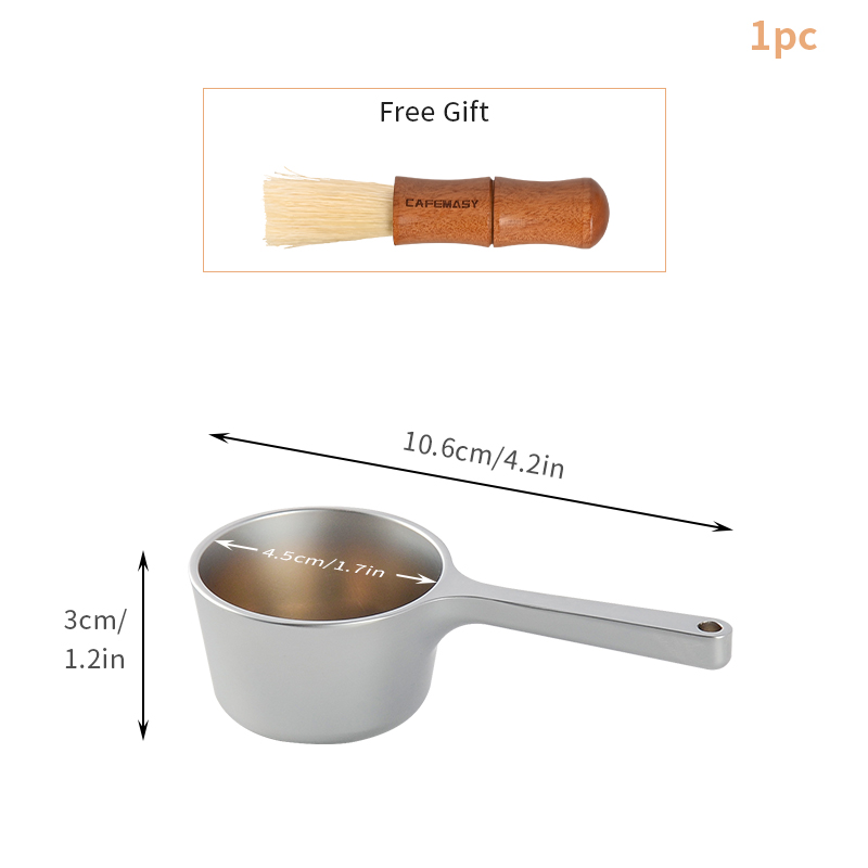 Cafemasy Koffieschep 20G Maatscheptrechter Koffiebonen Meetgereedschap Multifunctionele Koffie Lepel Koffie Accessoires: Light Grey