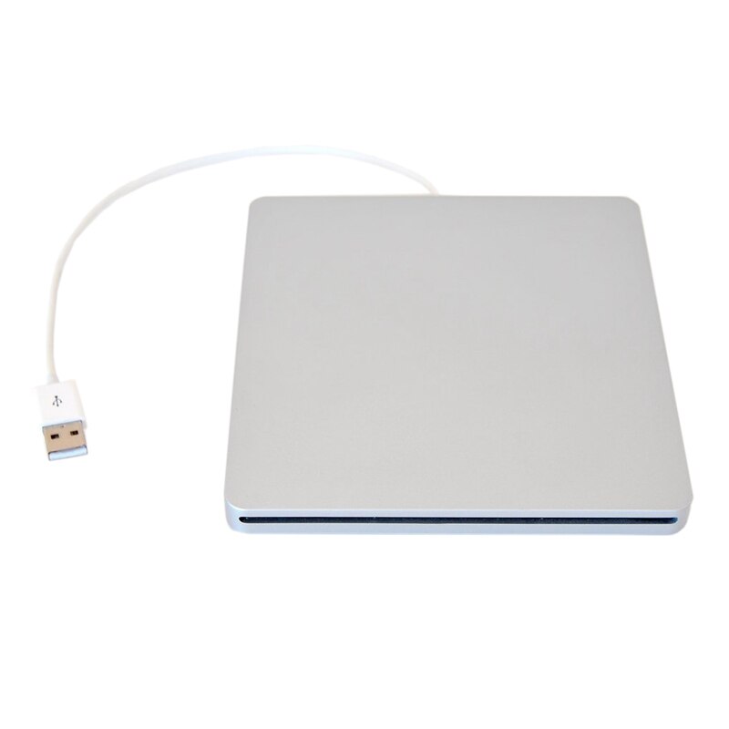 Externe Usb Dvd Case Voor Pro Sata Harde Schijf Dvd Super Multi Slot Heeft Aluminium Look Zilver