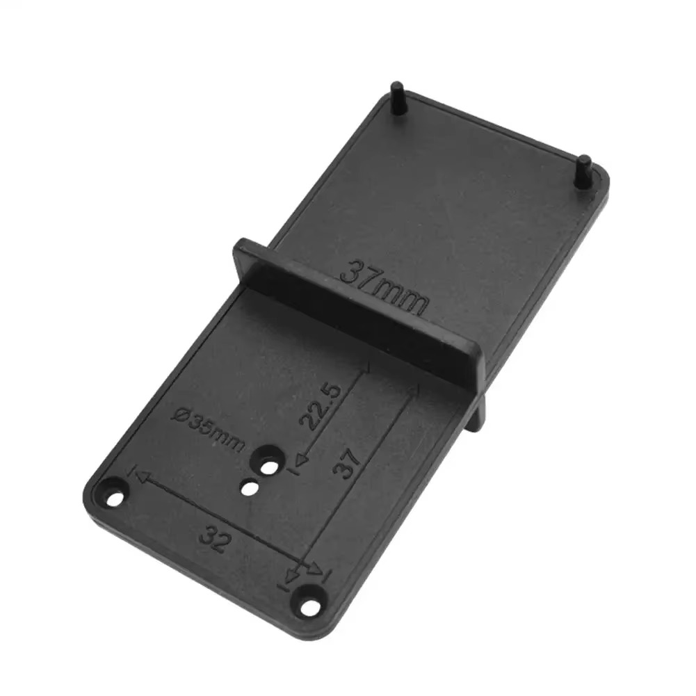 Scharniergat Boren Gids Positionering Mark Sjabloon 26/35/40mm Scharnier Installatie Jig Deur Kast Scharnier Gat Locator Houtbewerking: WHITE / 19Pcs