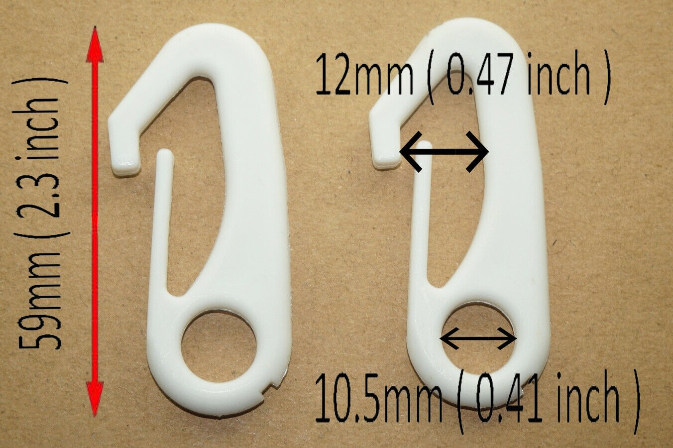 Attache de poteau en Nylon avec clips pour drapeau, 10/50/100 pièces