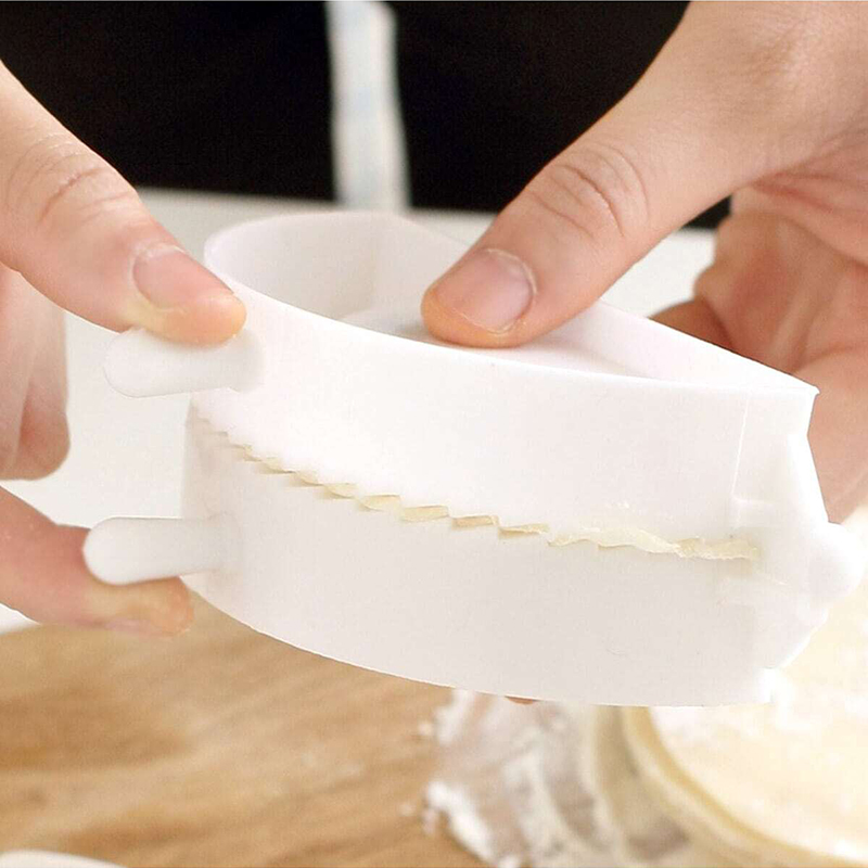 3 uds 7cm/8cm/10cm máquina Manual para hacer dumplings juego de moldes de plástico herramienta de fabricación rápida de dumplings herramientas de cocina para el hogar Clip para dumplings TMZ