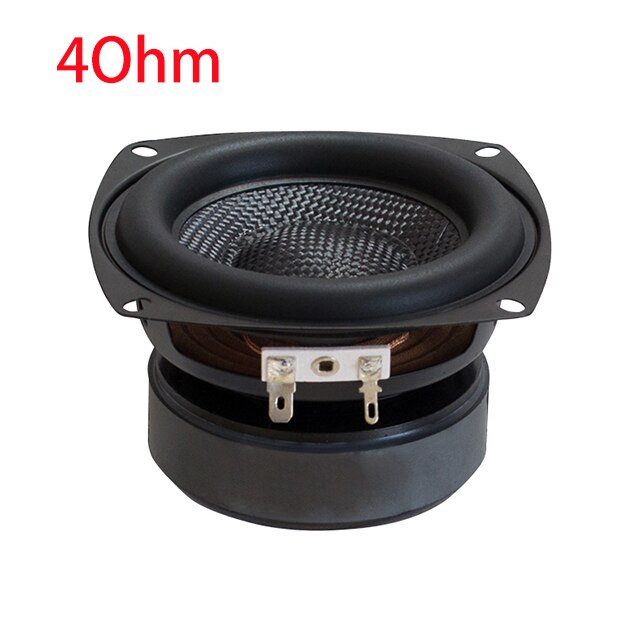 Haut-parleurs de caisson de basses 40W, 4 pouces, 4ohm, 8ohm, Hifi, basse profonde, bibliothèque, haut-parleur, bassin en Fiber de verre, Home cinéma, bricolage: 4Ohm Square 1pc