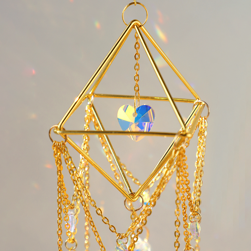 Suncatcher twórca tęczy kryształowy pryzmat dekoracje ogrodowe łapacz słońca kryształ Windchime Suncatchers wiszące kryształy wystrój okna