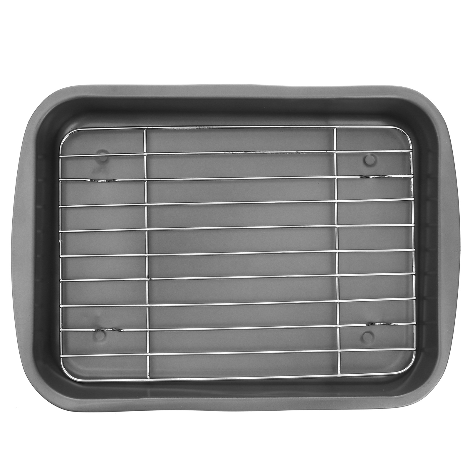 1 Set of Multi-functional Stainless steel Baking Plate Baking Tool (Silver): Default Title