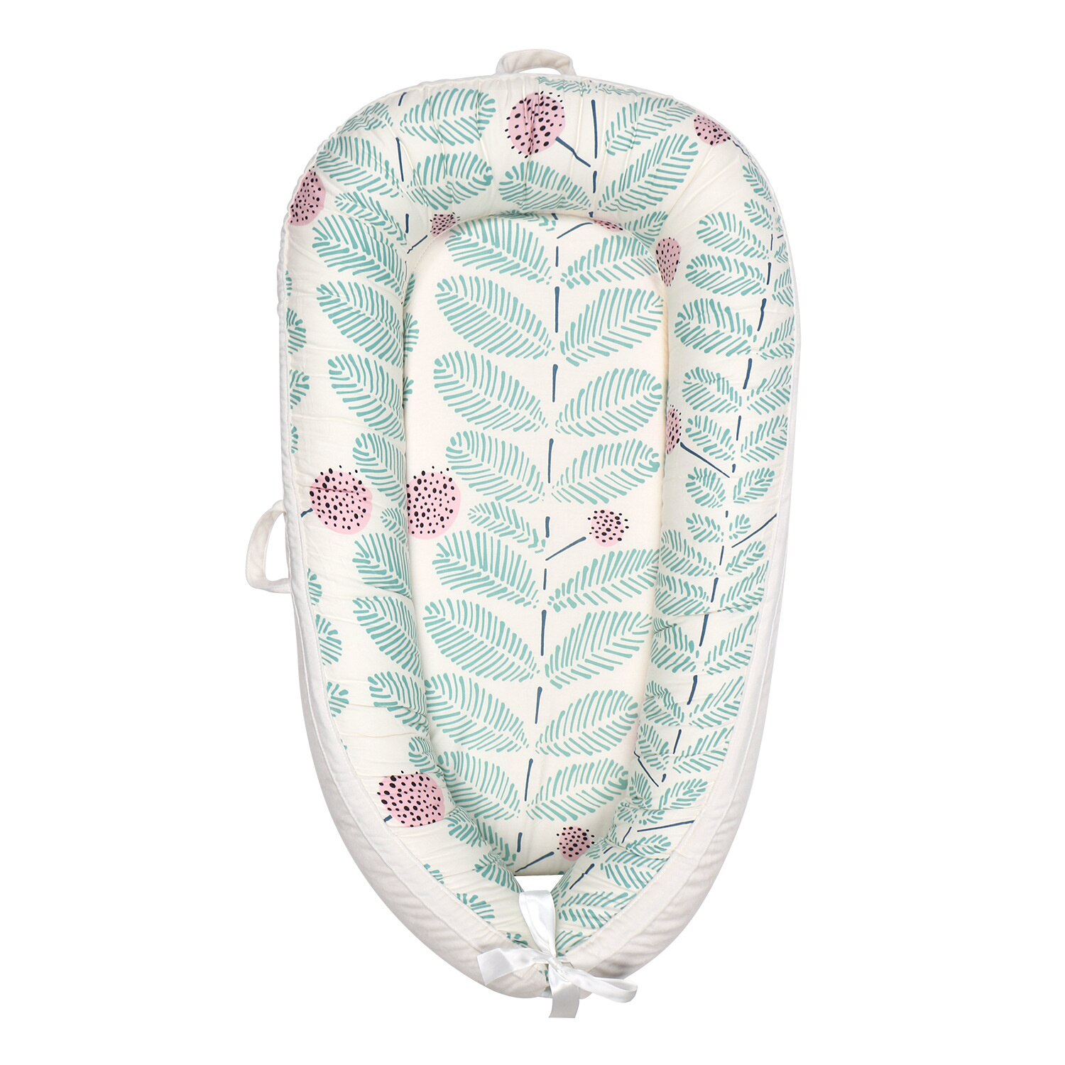 Baby Cradle Baby Bassinet Kids Bed Soft for Party: White 