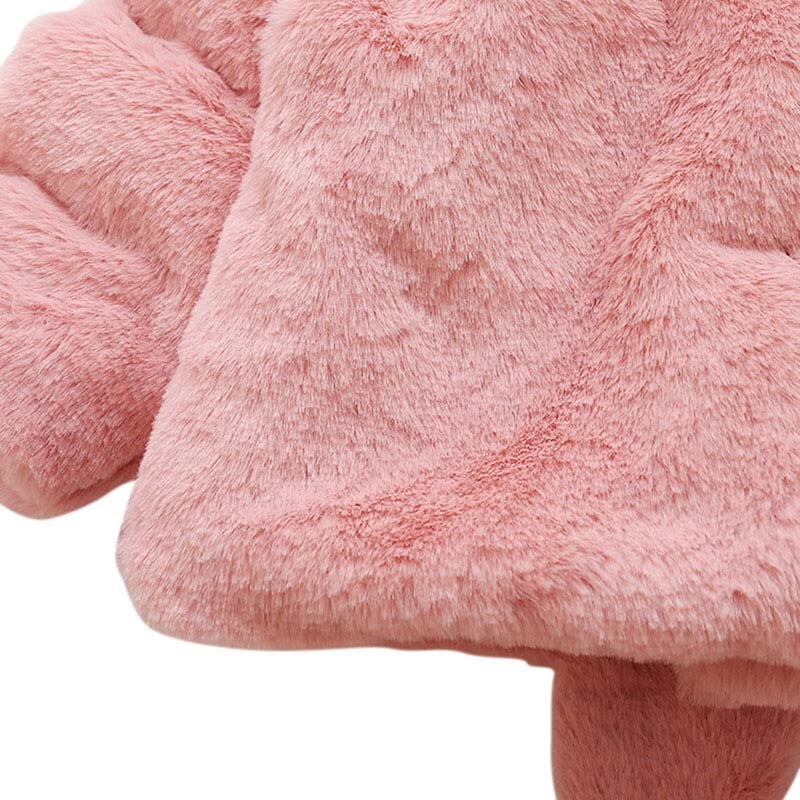 Baby Girl Hoodie Coats Winter Children Kids Warm Cotton Blend Clothes Cute Ears Infant Toddler Jacket Outerwear Clothing 0-3T