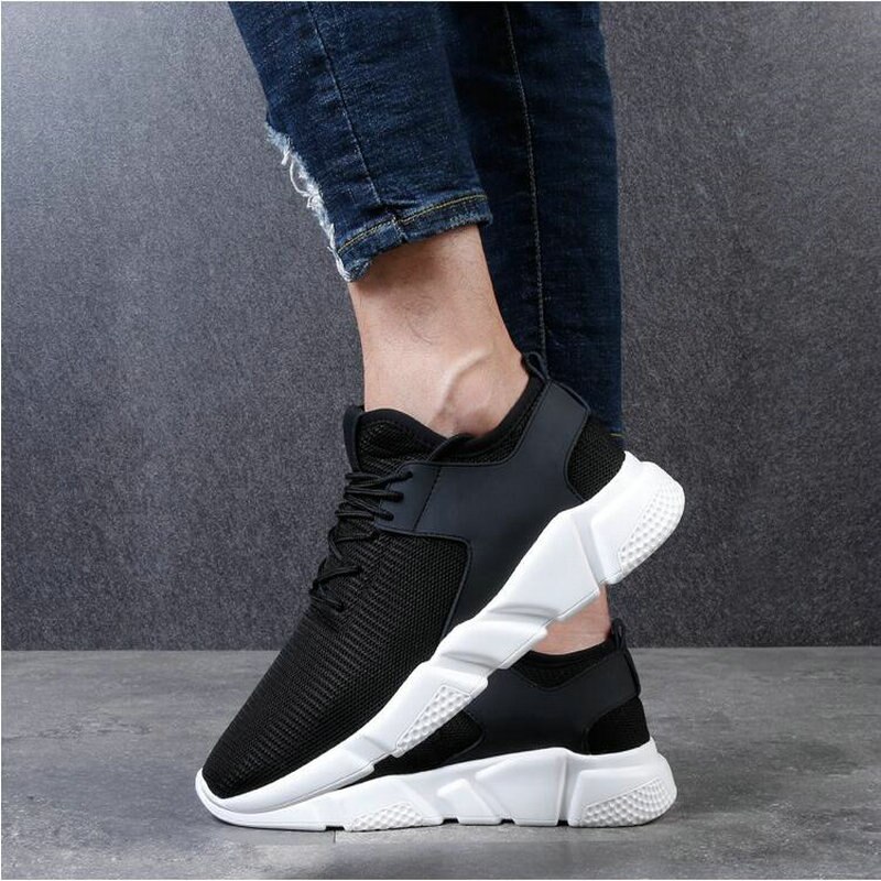 Alle sorte mænd sneakers sko sommersneakers zapatillas hombre åndbare fritidssko åndbare letvægtssko td -11