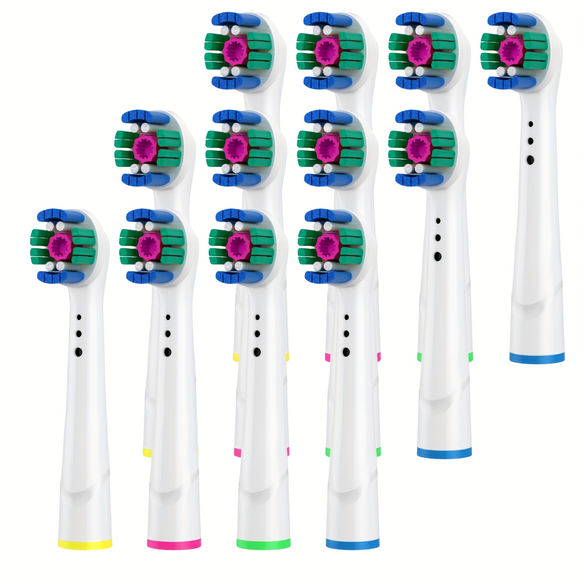 Têtes de brosse à dents de rechange, 4/12/16 pièces, compatibles avec oral-b Braun, têtes de brosse à dents électrique professionnelle: Or