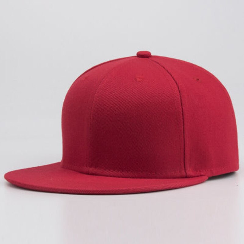 Nieuwe sport baseball pet blanco effen snapback golfbal straatpet mannen vrouwen vrouwen: Rood