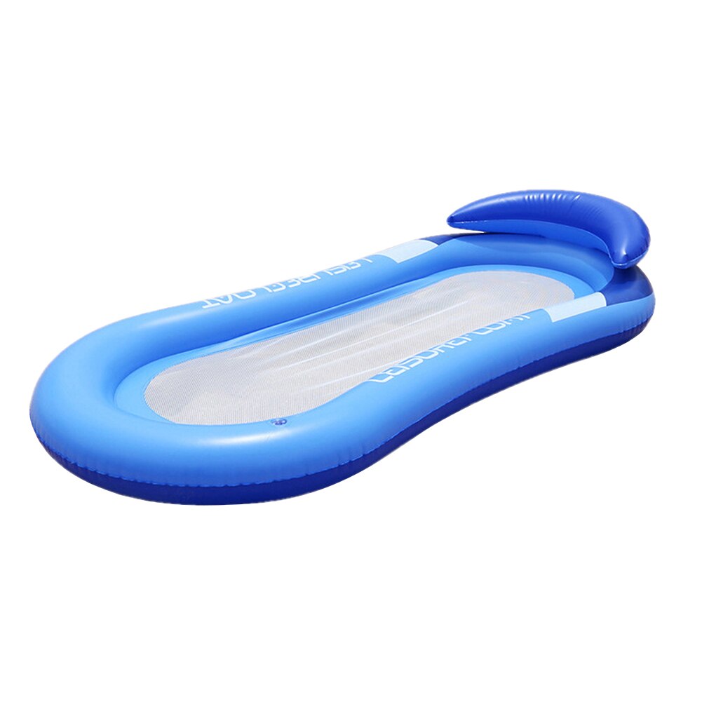 Opblaasbare Drijvende Rij Zwemmen Party Beach Water Zwembad Float Ligstoel Stoel Draagbare Air Matras Water Sport Accessoires: Blauw