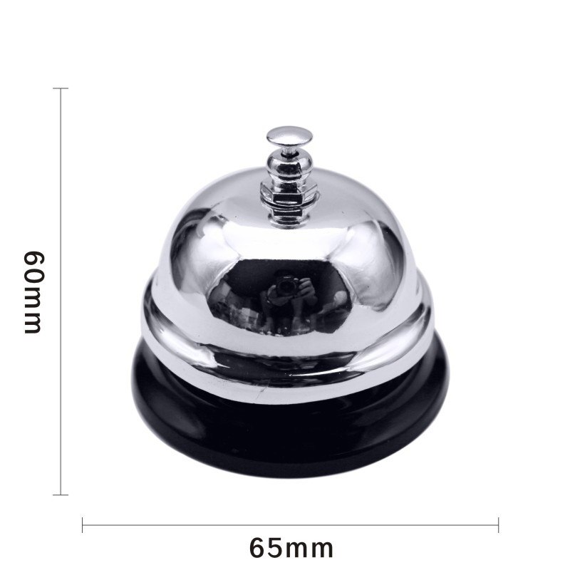 65mm ringe bjelle skrivebord julekjøkken hotelldisk resepsjon juleklokker liten enkeltklokke spiseklokkebord innkallingsklokke: En