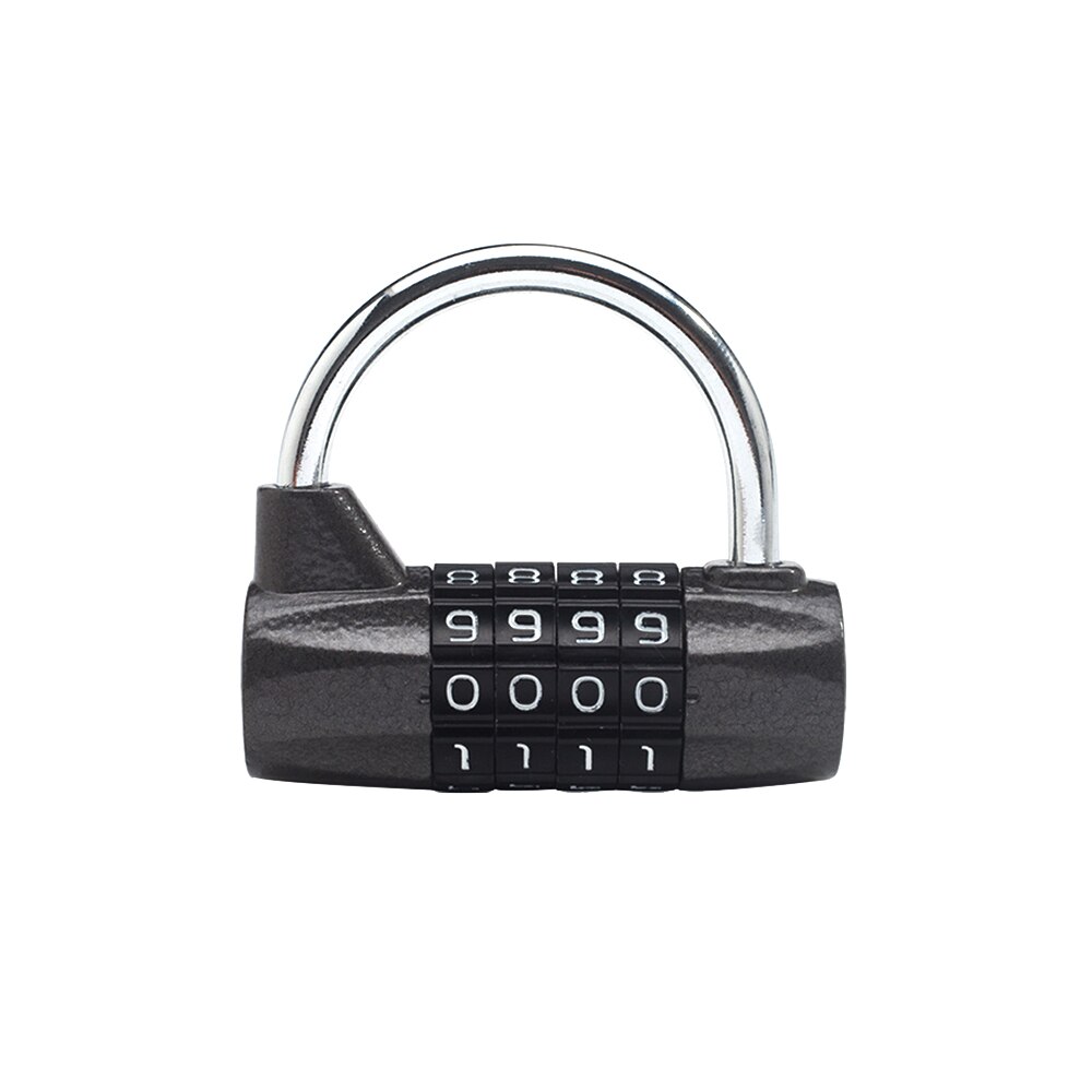 4 Digit Coded Lock Password Safety Lock Wide Shackle Combination Padlock Combination Travel Security Safely Code Lock