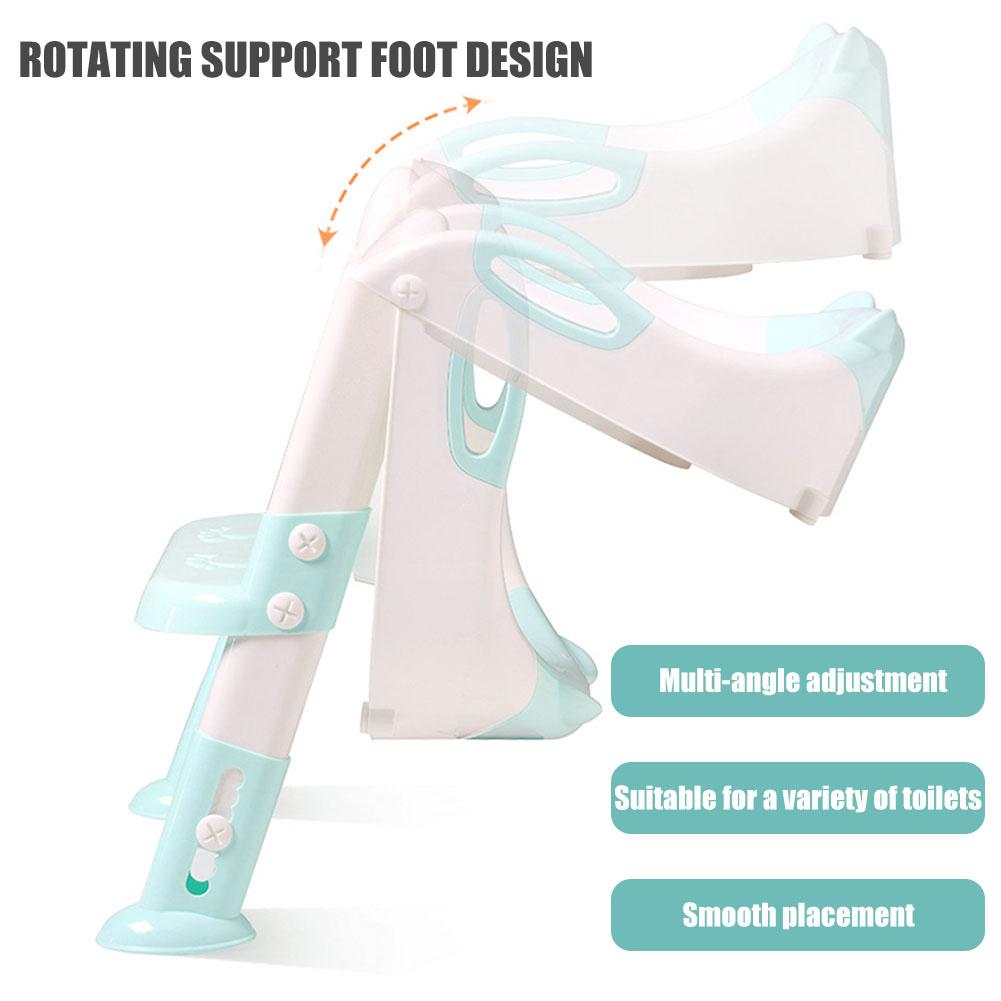 Children's Toilet Baby Folding Potty Training Seat with Solid Anti - Slip Step Ladder Potty Training Toilet Seat with Ladder