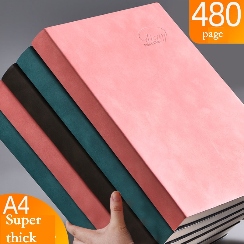 Notesbog  a4 fortykket stor virksomhed super tykt gitter blankt gitter dagbog cuaderno notesbøger og tidsskrifter libretas zeszyt caderno